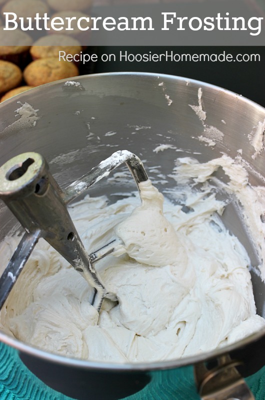 Buttercream Frosting :: Recipe on HoosierHomemade.com