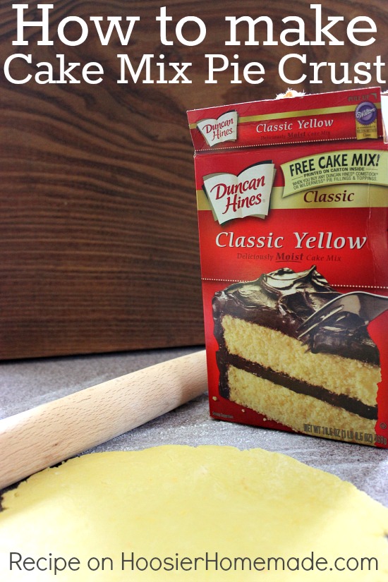 Learn how to make a Pie Crust from a Cake Mix! Switch up the flavors! Pin to your Recipe Board!
