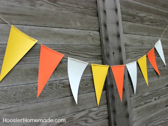 How to make a Candy Corn Banner
