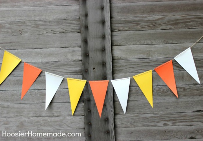 How to make a Candy Corn Banner