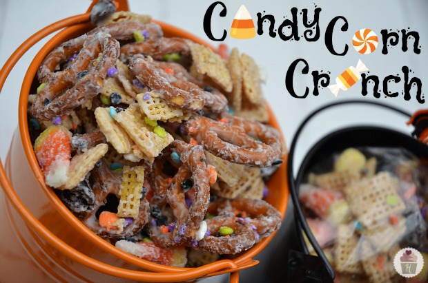 Candy Corn Crunch Halloween Mix :: HoosierHomemade.com