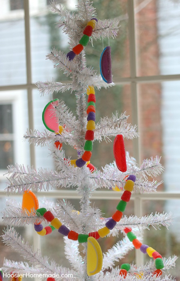 KITCHEN CHRISTMAS TREE -- This fun and whimsy Candy Christmas Tree is sure to brighten up your Christmas Decor! 