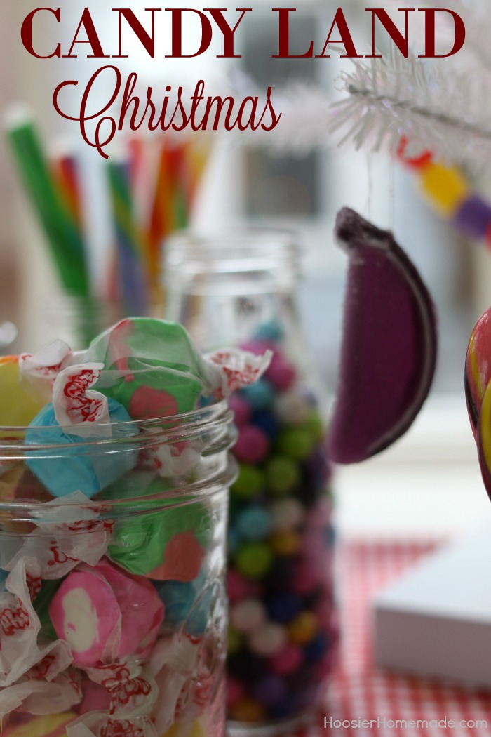 KITCHEN CHRISTMAS TREE -- This fun and whimsy Candy Christmas Tree is sure to brighten up your Christmas Decor! 