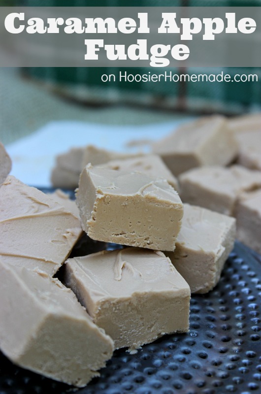 Caramel Apple Fudge :: 2 Ingredient Recipe on HoosierHomemade.com