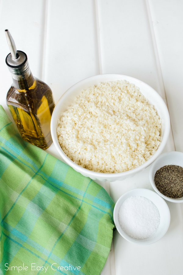 Cauliflower Rice Recipe - a great side dish to any meal!