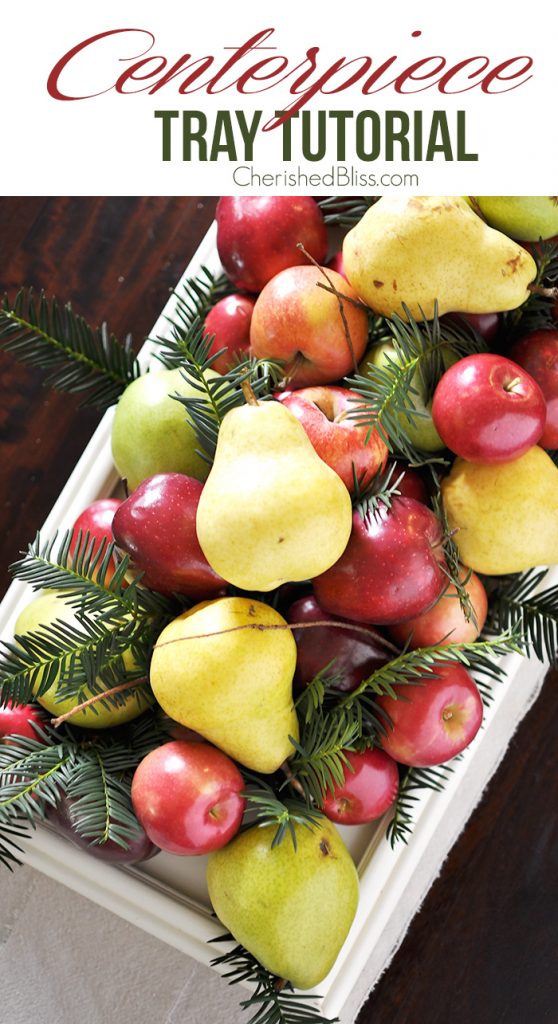 DIY Centerpiece Tray Tutorial- a great DIY to make for a friend or keep for yourself!