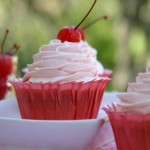 Cherry Almond Cupcakes :: HoosierHomemade.com