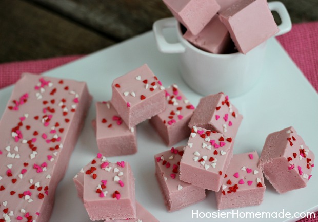 Cherry Vanilla Fudge | Recipe on HoosierHomemade.com