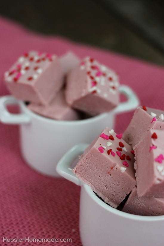 Cherry Vanilla Fudge | Recipe on HoosierHomemade.com