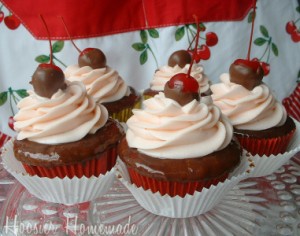Choc Cherry Cupcakes.1