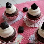 Chocolate Caramel Cupcakes :: Recipe on HoosierHomemade.com
