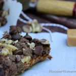 Chocolate Caramel Nut Bars :: Recipe on HoosierHomemade.com