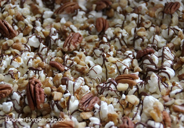 Chocolate Caramel Nut Popcorn