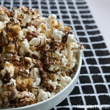 Chocolate Caramel Nut Popcorn