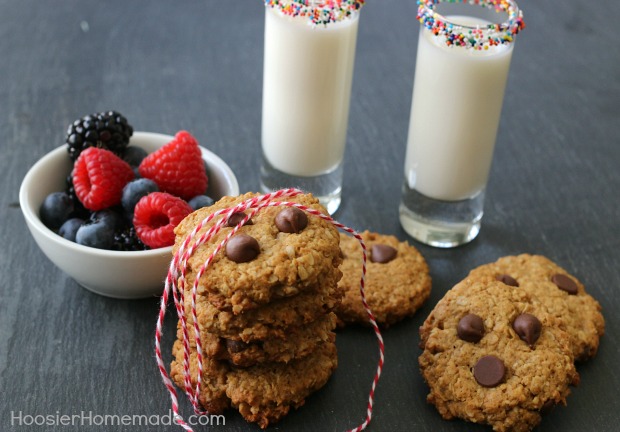 Chocolate Peanut Butter Oatmeal Cookies