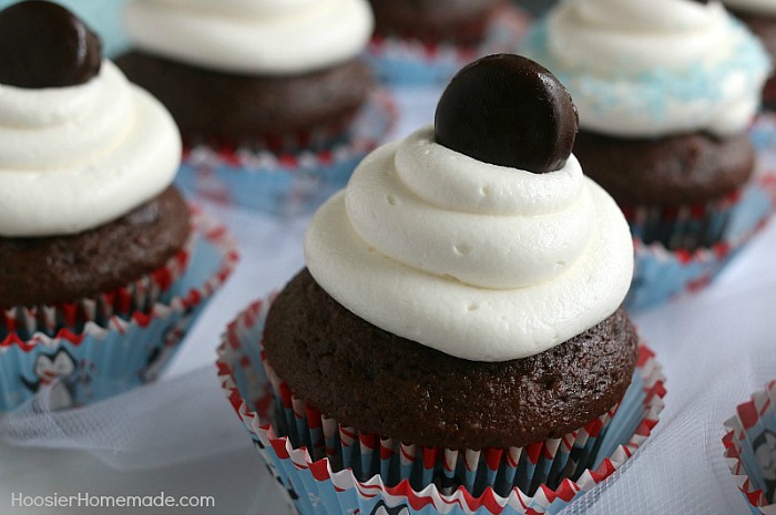 York Peppermint Pattie Cupcakes