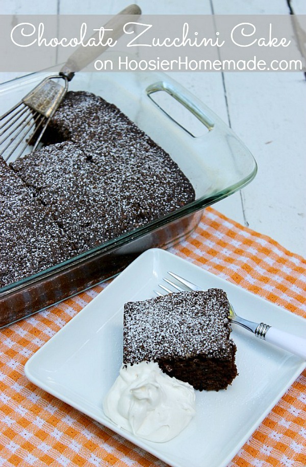 This Chocolate Zucchini Cake is a MUST make! It's super moist and the kids will never know there are vegetables in it! Click on the Photo to grab the Recipe!