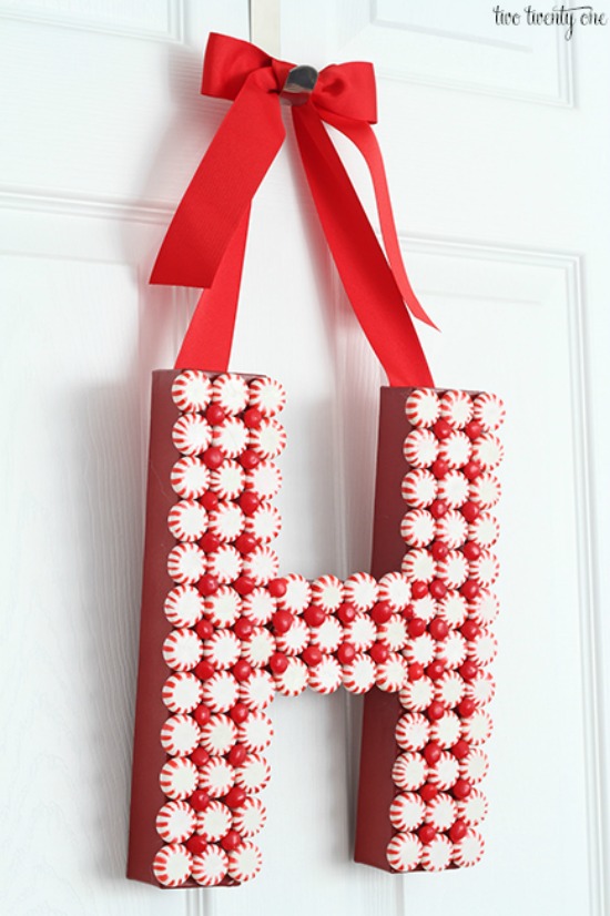 DIY Christmas Door Decoration Homemade Holiday Inspiration  Hoosier