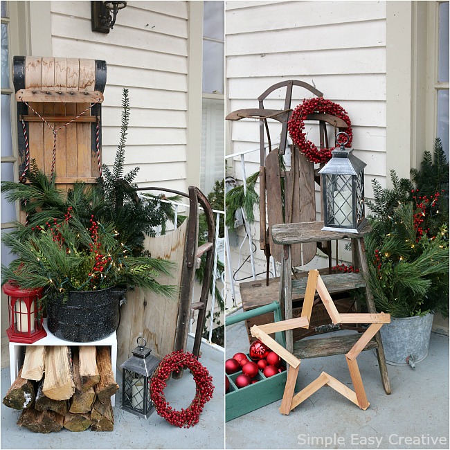 CHRISTMAS FRONT PORCH DECORATIONS