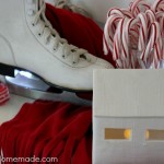 Christmas Mantel | Red and White Themed on HoosierHomemade.com
