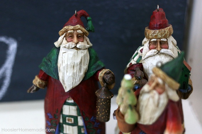 Wooden Santas