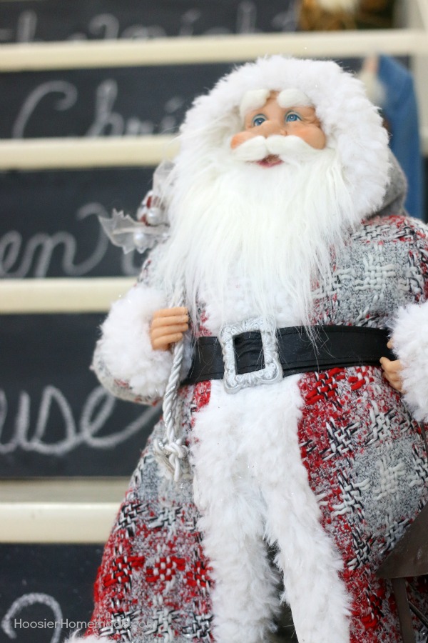 Vintage Christmas Decorating Ideas - 'Twas the night before Christmas, when all through the house, not a creature was stirring, not even a mouse. Add some magic to your home and create these Chalkboards to add to your stair risers. 