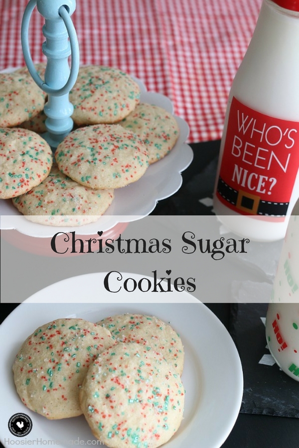 Christmas Sugar Cookies - my favorite sugar Christmas recipe for Christmas. Santa will love them!