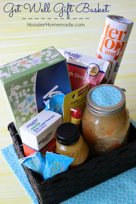 Get Well Gift Basket | Details on HoosierHomemade.com