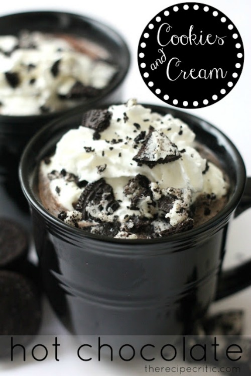 Cookies and Cream Hot Chocolate