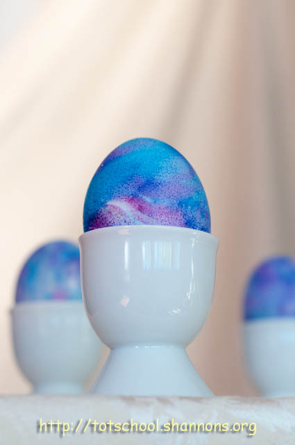Cool Whip Decorated Eggs
