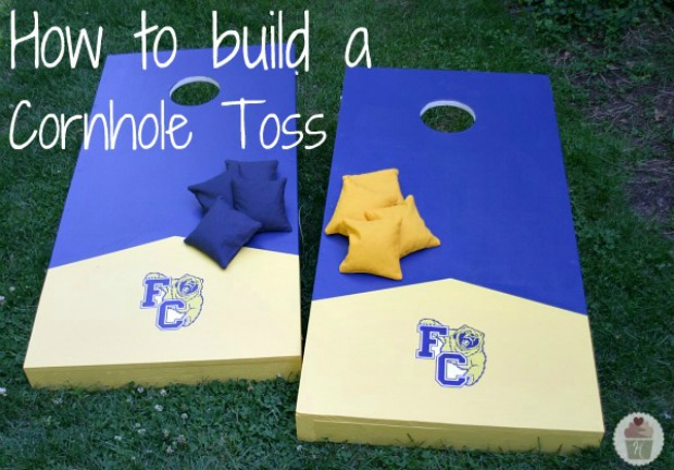 How to build a Cornhole Toss on HoosierHomemade.com