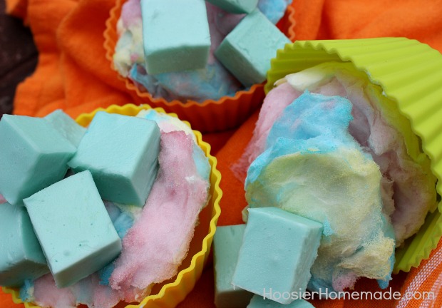 Cotton Candy Fudge :: Recipe on HoosierHomemade.com