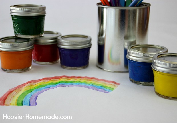 Homemade Paint for Kid's Crafts | from HoosierHomemade.com