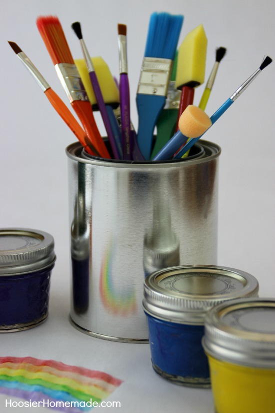 Homemade Paint for Kid's Crafts | from HoosierHomemade.com