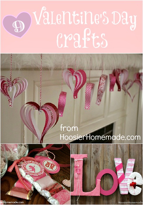 9 Valentine's Day Crafts from HoosierHomemade.com
