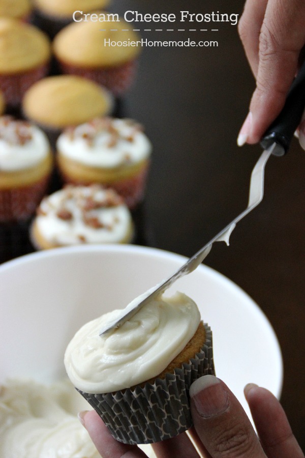 You are only 3 ingredients away from the best Cream Cheese Frosting Recipe you will ever make! Let's go! Pin to your Recipe Board!