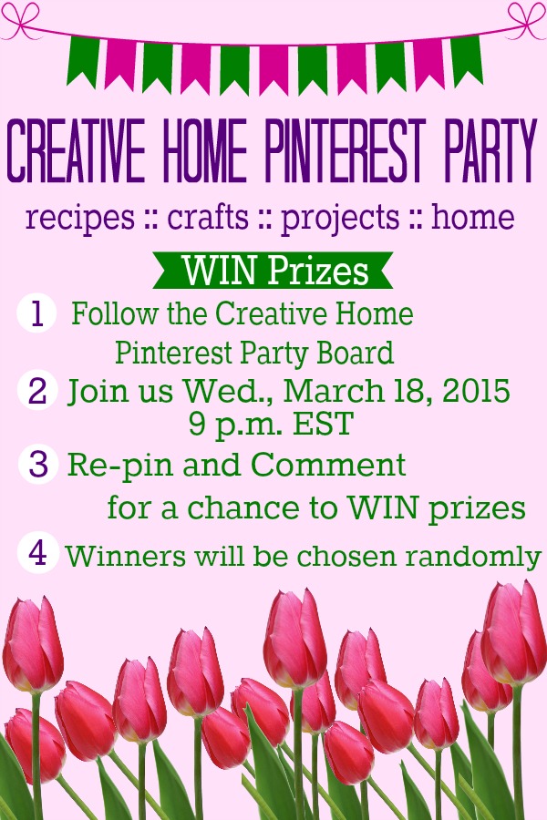 Be inspired for SPRING! Join us Wednesday, March 18 at 9 pm EST. WIN Prizes too!