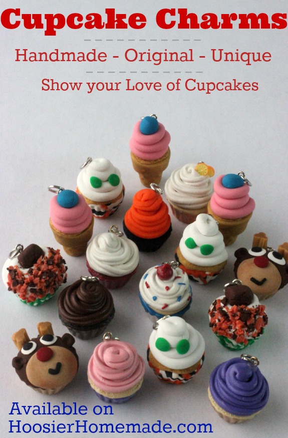 Love cupcakes? These handmade, unique Cupcake Charms are adorable! Grab yours today! Pin to your Style Board!