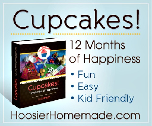 Cupcakes 12 months of happiness Book from HoosierHomemade.com