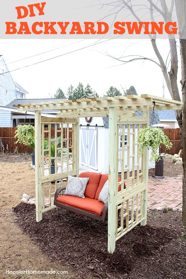 DIY BACKYARD SWING | Add beauty and function with this easy to build swing frame