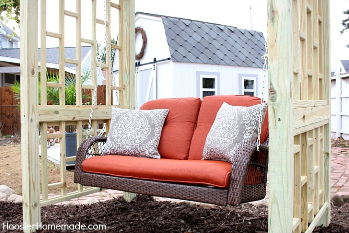 DIY BACKYARD SWING | Add beauty and function with this easy to build swing frame