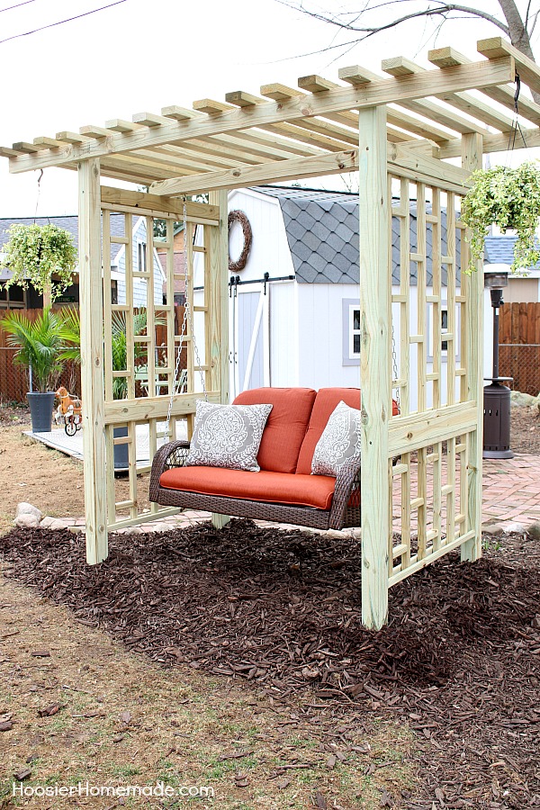 DIY BACKYARD SWING | Add beauty and function with this easy to build swing frame