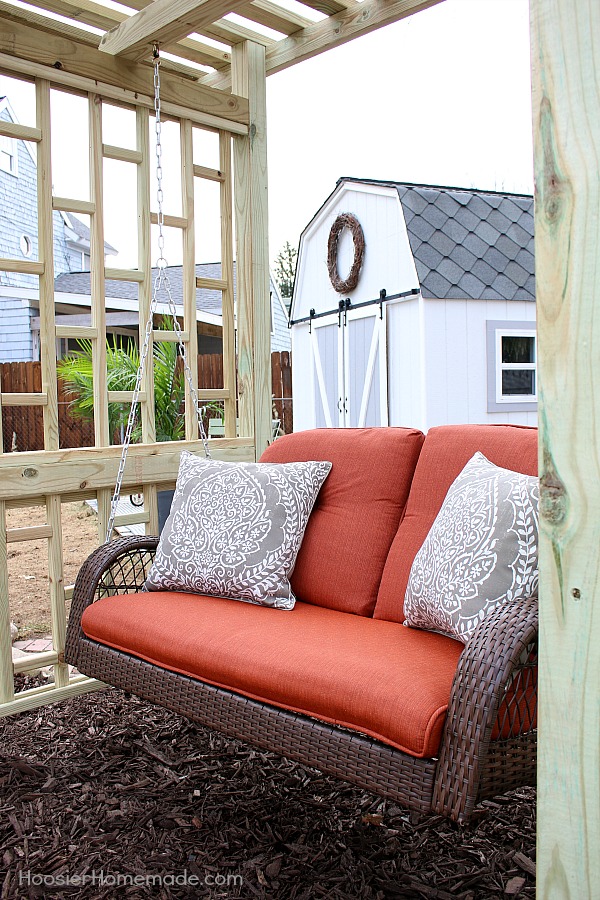 DIY BACKYARD SWING | Add beauty and function with this easy to build swing frame