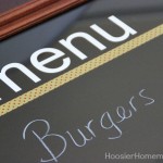 DIY Menu Board: Instruction on HoosierHomemade.com