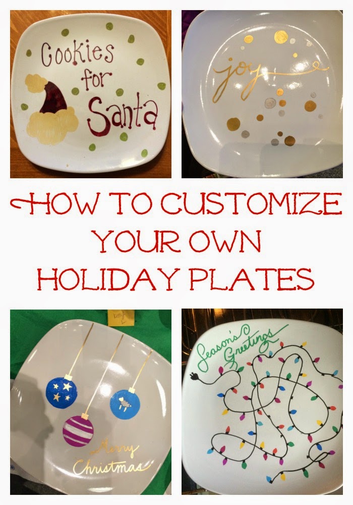DIY Custom Holiday Plates