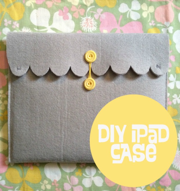 Surprise the iPad user in your life with this Simple Homemade Gift Idea, this DIY iPad Case is easy to make with just a few supplies! Pin it to your Craft or Gift Giving Board!