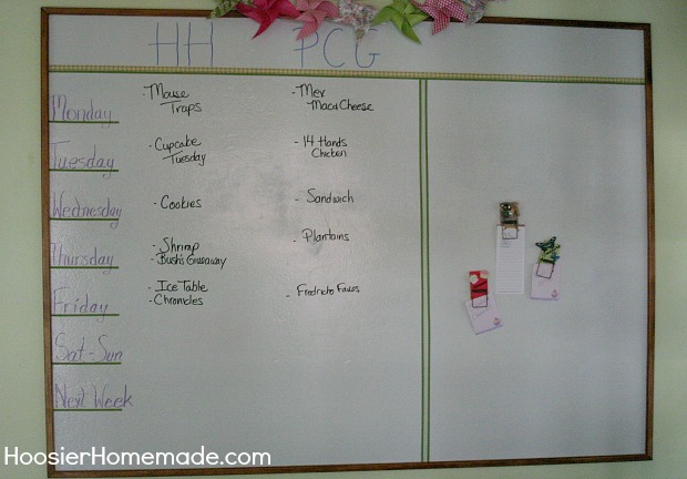 DIY Magnetic Dry Erase Wall - Hoosier Homemade