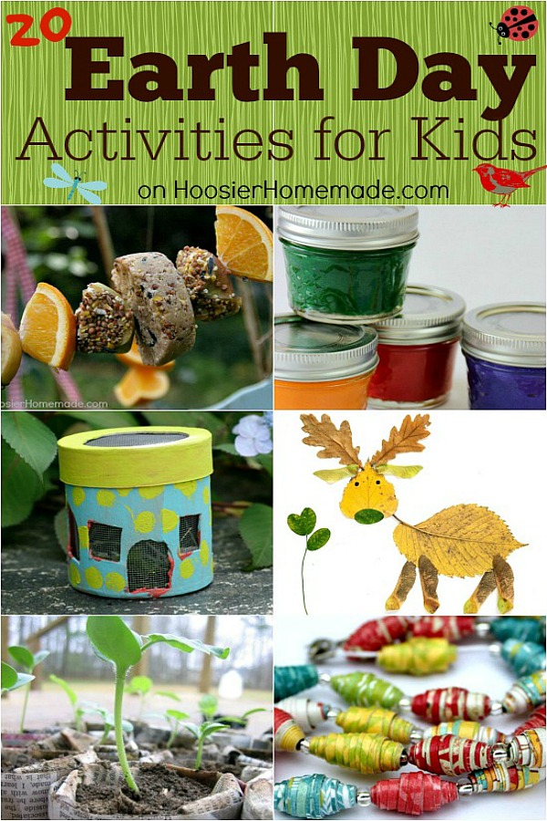 Earth Day Activites for Kids -- it’s great to be reminded how important it is to teach our children how to take care of the Earth! Bake a fun Earth Day Cupcake, do an Earth Day Craft, Recycle, Upcycle and Learn how to help the earth! 