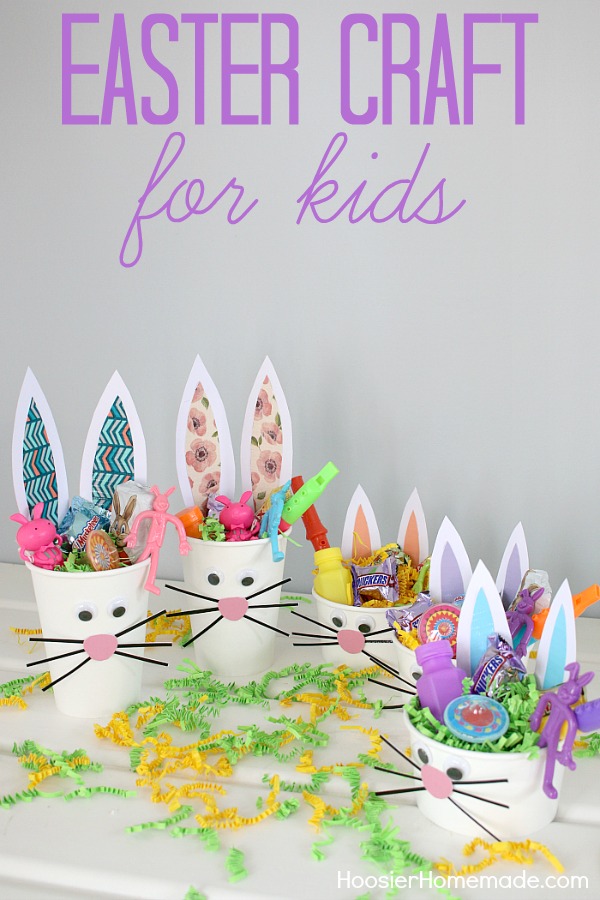 EASTER CRAFT FOR KIDS | Grab the kids! It's time to make these adorable Bunny Cups for Easter! 