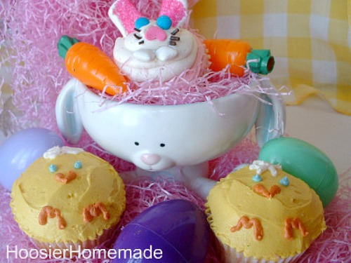 cute easter cupcakes ideas. These cute little chicks were